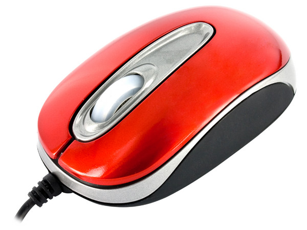 Mini Mouse Acteck AM-220 Óptico, USB. Color Rojo