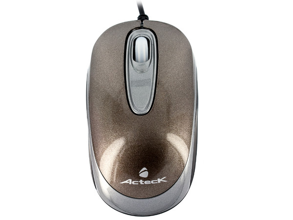 Mini Mouse Acteck AM-220 Óptico, USB. Color café