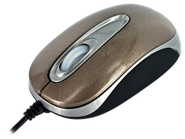 Mini Mouse Acteck AM-220 Óptico, USB. Color café