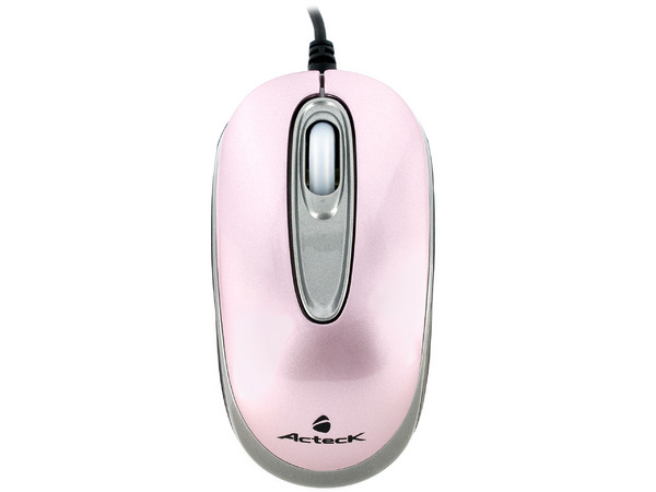 Mini Mouse Acteck AM-220 Óptico, USB. Color Rosa