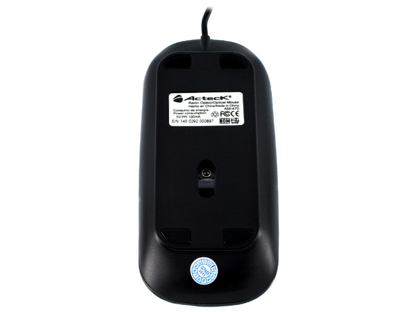 Mouse Acteck Workmate Ultra Slim Óptico, USB. Color Negro
