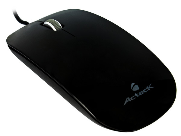 Mouse Acteck Workmate Ultra Slim Óptico, USB. Color Negro