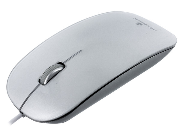 Mouse Acteck Workmate Ultra Slim Óptico, USB. Color Plata