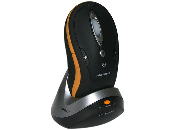 Mouse Acteck AM-1600RF Óptico Inalámbrico, USB con Cargador de Baterías. Color Negro