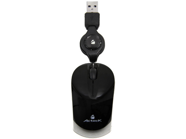 Mini Mouse Óptico Acteck Movimate AM-400, retráctil, USB.