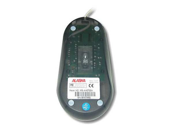 Mouse Óptico Alaska con scroll, PS/2.