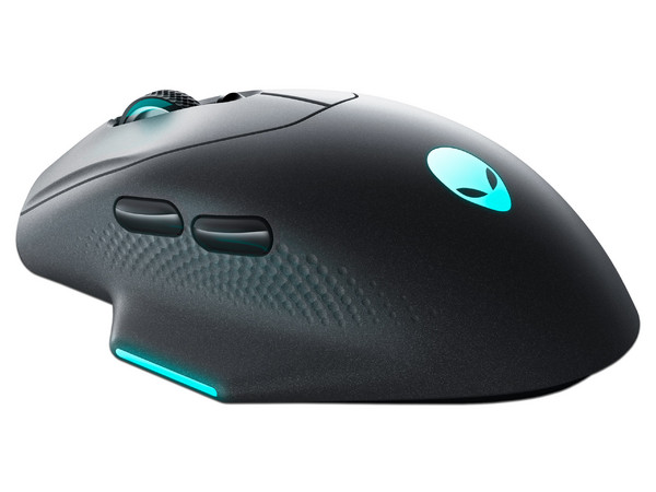 Mouse Gamer Inalámbrico Alienware AW620M, hasta 26,000 dpi, 7 botones, USB. Color Negro.