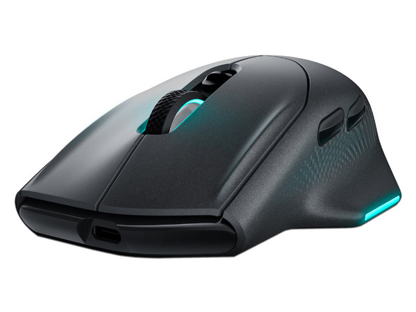 Mouse Gamer Inalámbrico Alienware AW620M, hasta 26,000 dpi, 7 botones, USB. Color Negro.