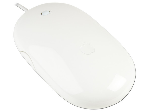 Mouse óptico Apple USB.