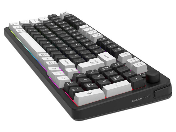 Teclado y Mouse BALAM RUSH 2 en 1 Inalámbrico Squad Conquest Pro KG525, Bluetooth y 2.4 MHz, USB-C, Mouse Óptico 7200 DPI, Teclado 85%, RGB, Recargable, Color Negro.
