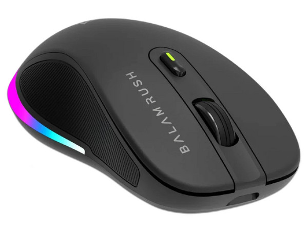 Teclado y Mouse BALAM RUSH 2 en 1 Inalámbrico Squad Conquest Pro KG525, Bluetooth y 2.4 MHz, USB-C, Mouse Óptico 7200 DPI, Teclado 85%, RGB, Recargable, Color Negro.