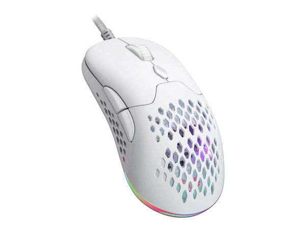 Mouse Gamer Balam Rush Speeder Perform MG979, hasta 5000dpi, 7 botones, RGB. Color Blanco.