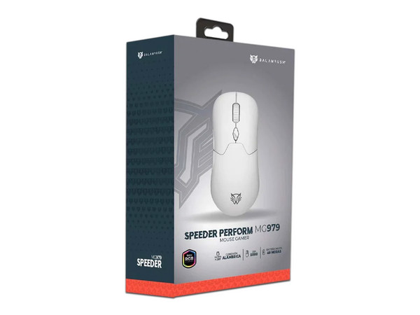 Mouse Gamer Balam Rush Speeder Perform MG979, hasta 5000dpi, 7 botones, RGB. Color Blanco.
