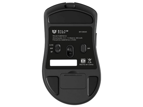 Mouse Óptico Inalámbrico Balam Rush Drift Perform MG5, 12000dpi, Receptor USB. Color Negro.