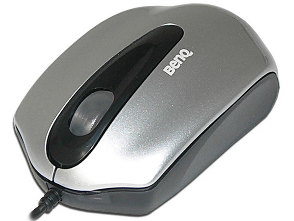 Mini Mouse BenQ N300, Óptico color Plata, USB / PS/2