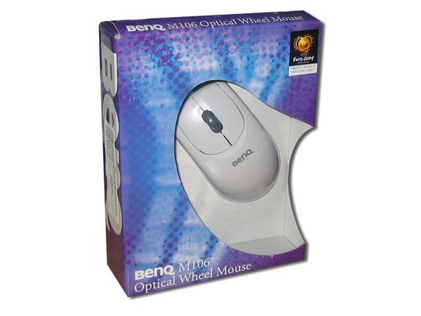 Mouse Óptico Benq M106, PS/2. Color Beige