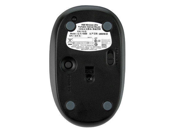 Mouse Benq P600 Óptico Inalámbrico para Laptop, USB. Color Negro 
