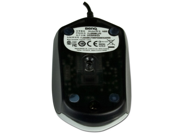 Mini Mouse BenQ N300, Óptico color Plata, USB