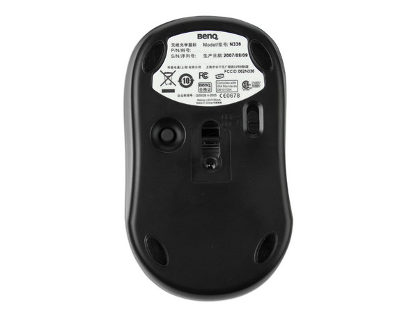 Mouse Benq P620 Óptico Inalámbrico para Laptop, USB. Color Negro   