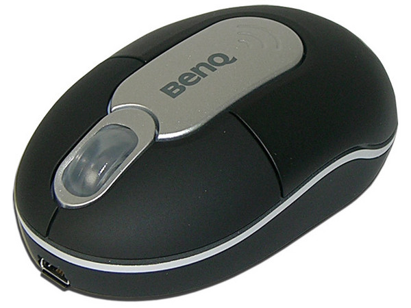 Mini Mouse BenQ M310 Plus Óptico Inalámbrico, USB. Color Negro con Plateado.