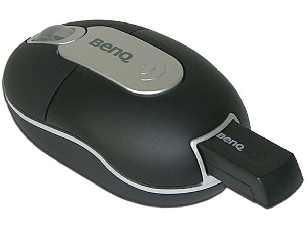 Mini Mouse BenQ M310 Plus Óptico Inalámbrico, USB. Color Negro con Plateado.