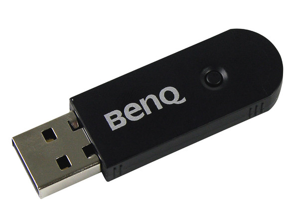 Mouse BenQ P610 Óptico Inalámbrico para Laptop, USB. Color Negro con Plateado.