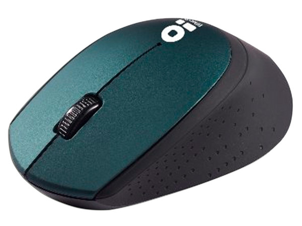 Mouse Óptico Inalámbrico BRobotix, hasta 1000 dpi, Receptor USB. Color Verde.
