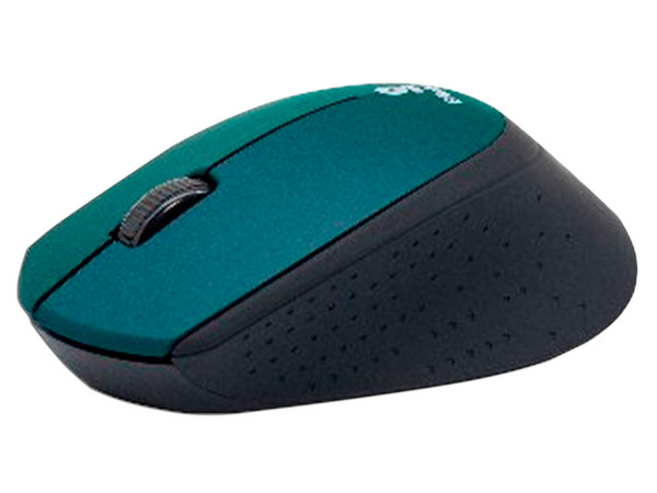 Mouse Óptico Inalámbrico BRobotix, hasta 1000 dpi, Receptor USB. Color Verde.