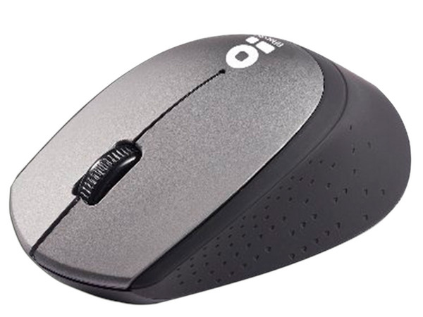 Mouse Óptico Inalámbrico BRobotix, hasta 1000 dpi, Receptor USB. Color Gris/Negro.