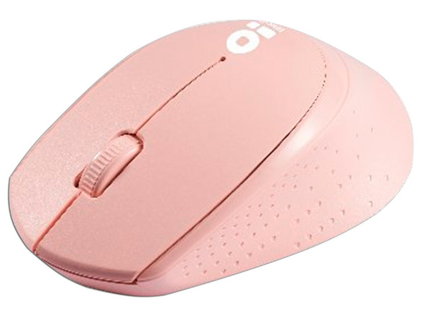 Mouse Óptico Inalámbrico BRobotix, hasta 1000 dpi, Receptor USB. Color Rosa.