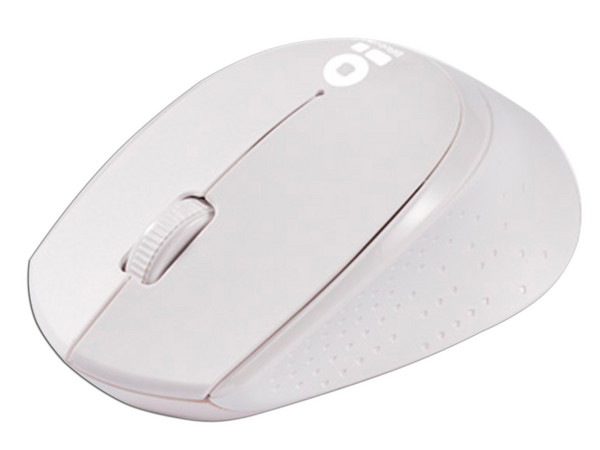 Mouse Óptico Inalámbrico BRobotix, hasta 1000 dpi, Receptor USB. Color Blanco.