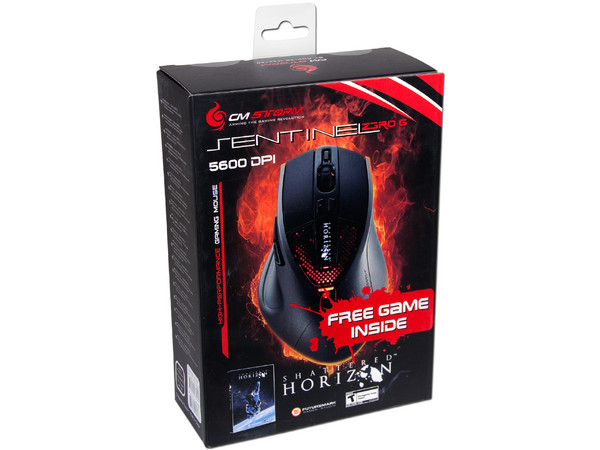 Gaming Mouse Lasér CM Storm Sentinel Z3RO-G, 5600dpi, 8 Botones, USB.