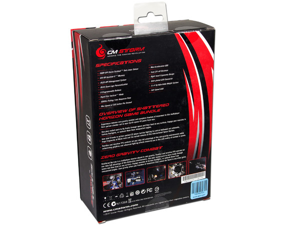 Gaming Mouse Lasér CM Storm Sentinel Z3RO-G, 5600dpi, 8 Botones, USB.