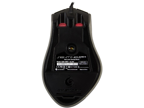 Gaming Mouse Lasér CM Storm Sentinel Z3RO-G, 5600dpi, 8 Botones, USB.