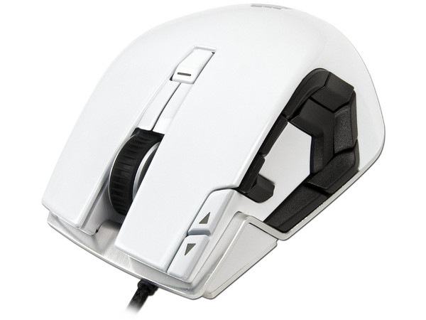 Mouse Gamer Corsair Vengeance M95, sensor Láser de hasta 8200dpi, 9 botones programables, armazón de aluminio, USB. Color Blanco
