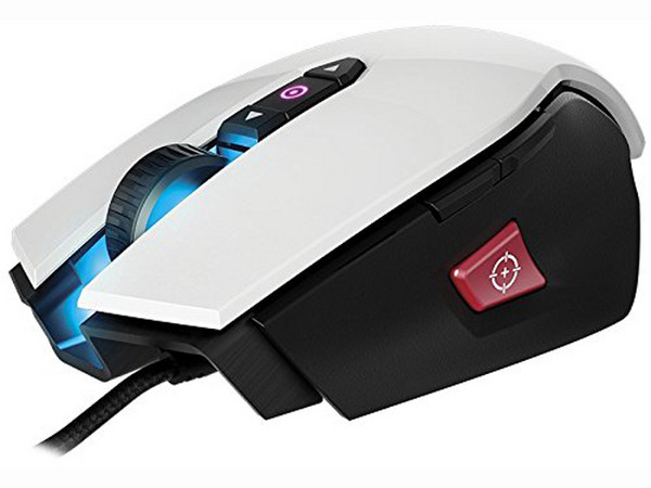 Mouse Corsair Gaming M65 RGB, sensor Láser de hasta 8200dpi, 8 botones, armazón de aluminio, sistema de peso ajustable, USB.