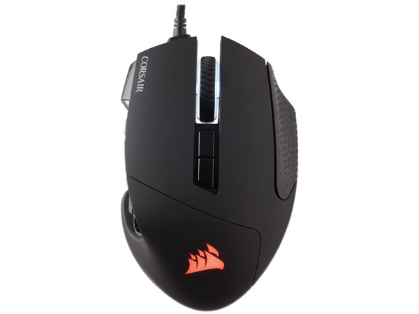 Mouse Gamer Corsair Scimitar RGB Elite Gaming, hasta 18,000 dpi, 17 botones, USB. Color Negro.