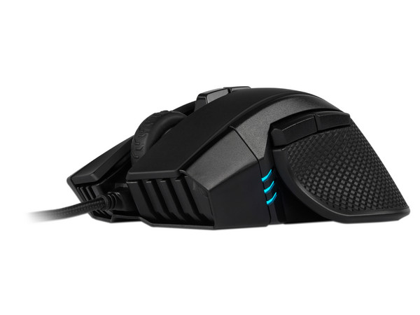 Mouse Gamer Corsair IRONCLAW RGB, 18,000 dpi, 7 botones e iluminación RGB programables, USB.