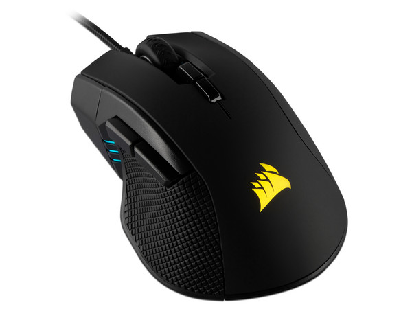 Mouse Gamer Corsair IRONCLAW RGB, 18,000 dpi, 7 botones e iluminación RGB programables, USB.
