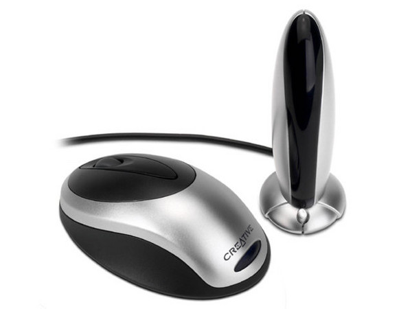 Mouse Óptico Inalámbrico Creative 3000, PS/2 y USB.