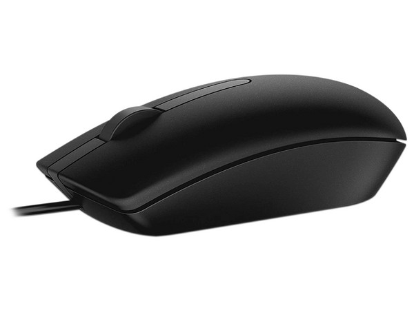 Mouse Óptico Dell MS116, 1000 dpi, USB. Color Negro.