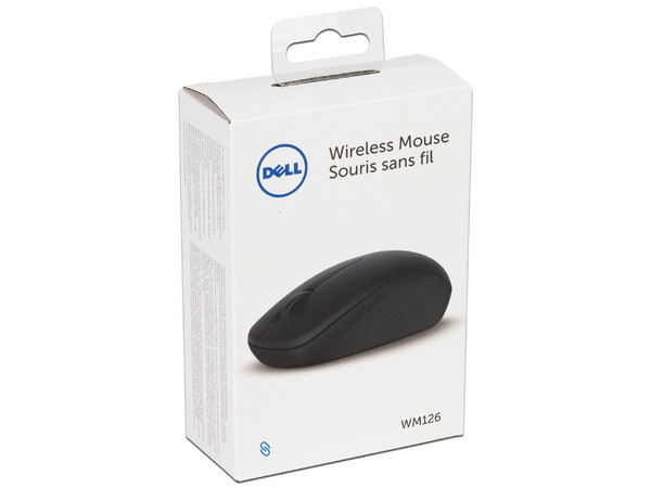 Mouse Óptico Inalámbrico DELL Wireless WM126, 1,000 dpi, USB. Color Negro.