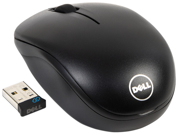 Mouse Óptico Inalámbrico DELL Wireless WM126, 1,000 dpi, USB. Color Negro.