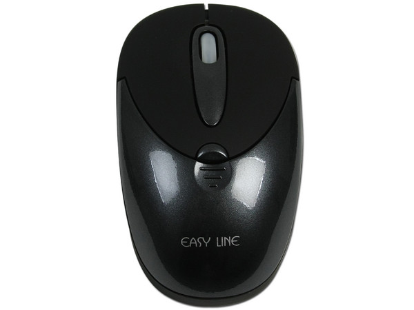 Mini Mouse Easy Line Óptico Inalámbrico, USB. Color Negro