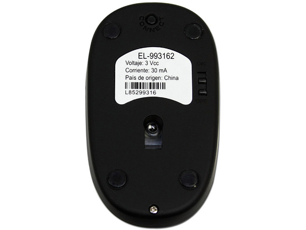 Mini Mouse Easy Line Óptico Inalámbrico, USB. Color Negro