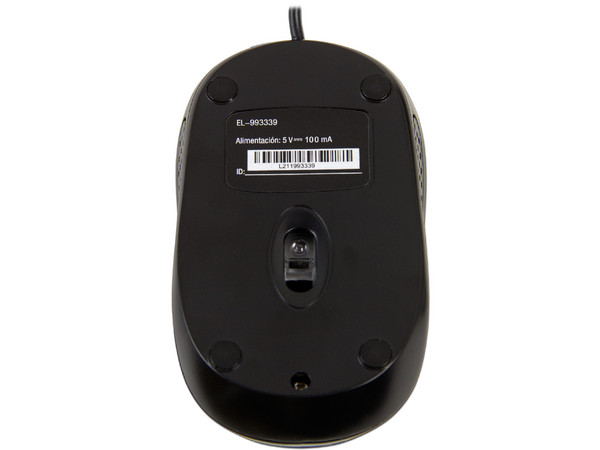 Mouse Óptico Alámbrico Easy Line, USB. Color Negro/Gris.