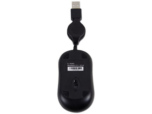 Mini Mouse Easy Line Óptico, retráctil, USB.