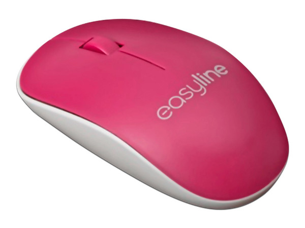Mouse Óptico Inalámbrico EASY LYNE, 1200 dpi, USB. Color Magenta.