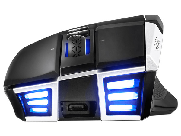 Mouse Gamer Inalámbrico EVGA X20 903-T1-20BK-K3, hasta 16000 dpi, 10 botones, RGB de 3 zonas, Color Negro.