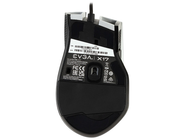 Mouse Gamer EVGA X17, 16,000 dpi, 10 Botones, 5 Perfiles RGB, USB. Color Gris.